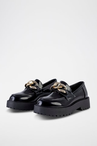 Mocassins com plataforma - Preto