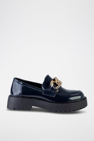 Mocassins com plataforma - Preto