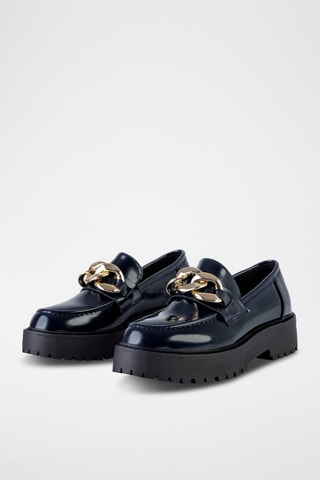 Mocassins com plataforma - Preto