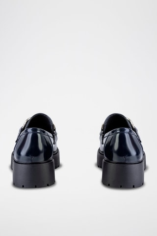Mocassins com plataforma - Preto