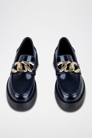 Mocassins com plataforma - Preto