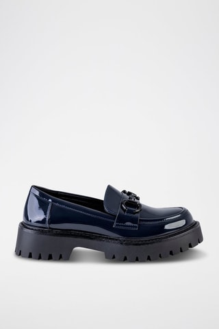 Mocassins com plataforma - Preto
