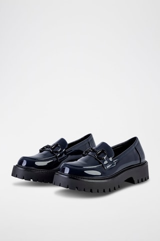 Mocassins com plataforma - Preto