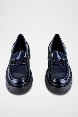 Mocassins com plataforma - Preto
