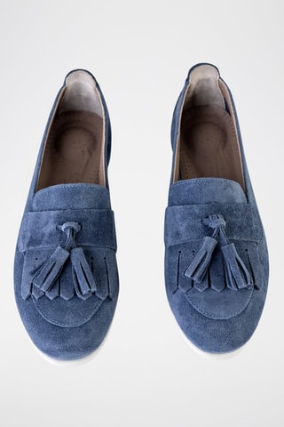 Mocassins de couro - Azul