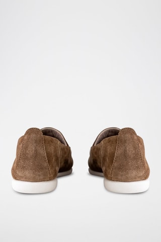 Mocassins de couro - Castanho