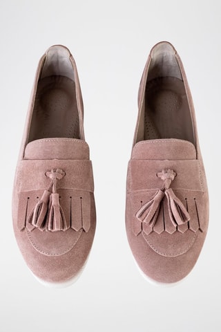 Mocassins de couro - Rosa