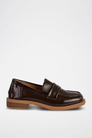 Mocassins envernizados - Castanho