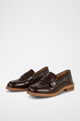 Mocassins envernizados - Castanho