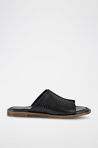 Mules em couro - Preto