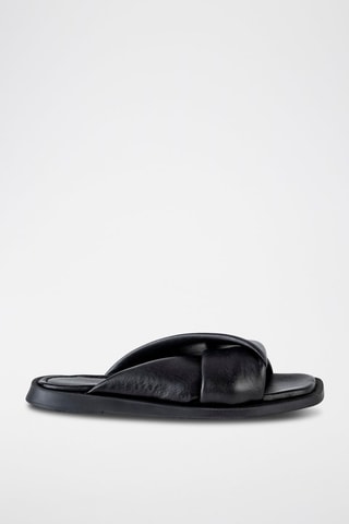 Mules em couro Preto