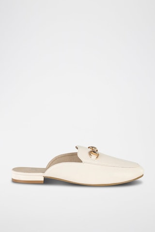 Mules 
Bege e dourado