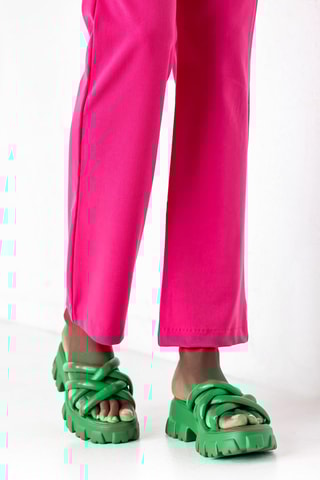 Mules com plataforma Verde