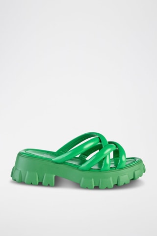 Mules com plataforma Verde