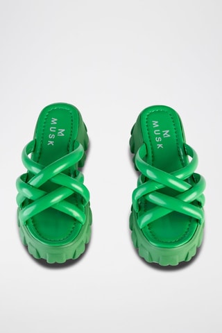 Mules com plataforma Verde