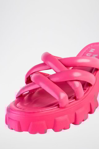 Mules com plataforma Rosa
