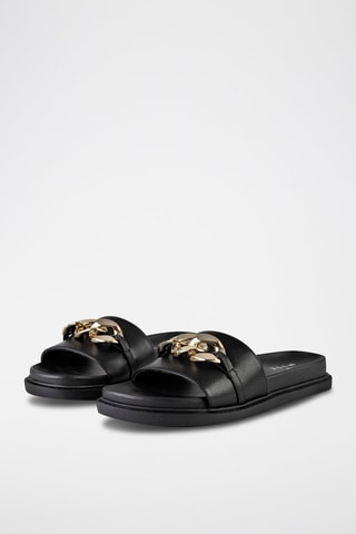 Mules 
Preto e dourado