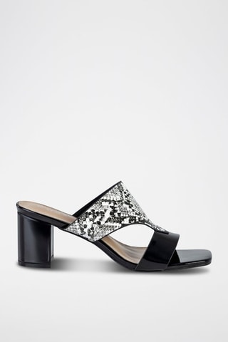 Mules de salto 
Preto e cinzento