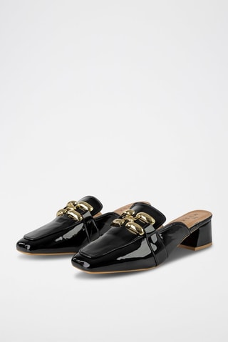 Mules envernizados  
Preto