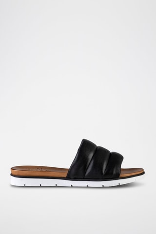 Mules em couro - Preto