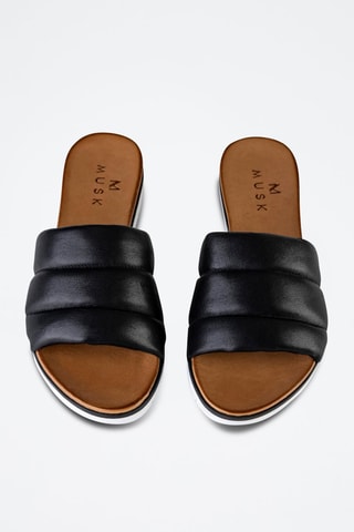 Mules em couro - Preto
