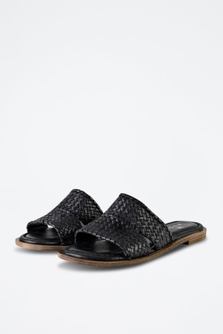Mules em couro - Preto