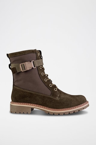 Botins em nobuck Castanho
