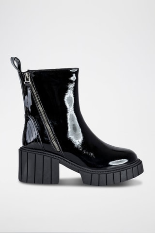 Botins envernizados Preto