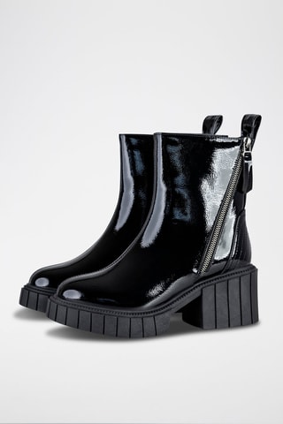 Botins envernizados Preto