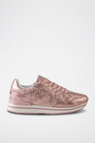 Sapatilhas com cunha Rosa