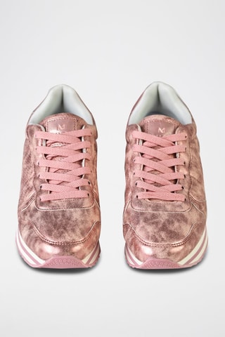 Sapatilhas com cunha Rosa