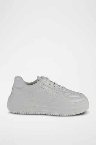 Sneakers com plataforma - Branco