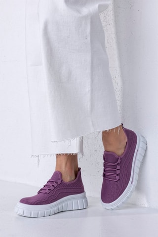 Sneakers com plataforma - Violeta