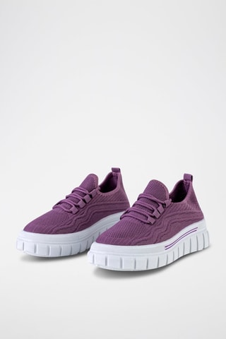 Sneakers com plataforma - Violeta