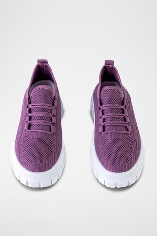 Sneakers com plataforma - Violeta