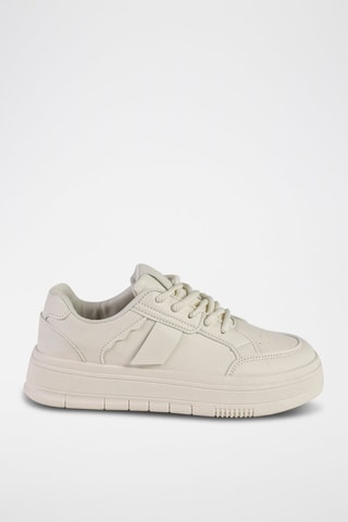 Sneakers com plataforma - Branco