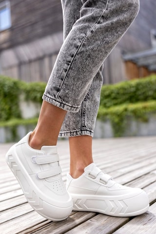 Sneakers com plataforma - Branco