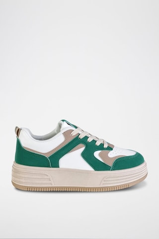 Sapatilhas com plataforma  Verde e branco