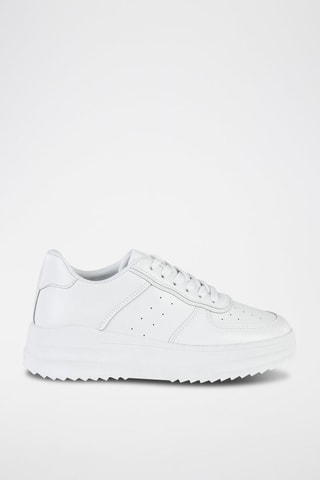 Sapatilhas com plataforma 
Branco
