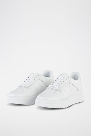 Sapatilhas com plataforma 
Branco