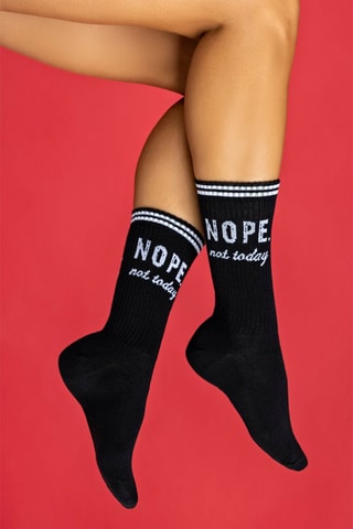 2 pares de meias Eleanora - Branco e preto