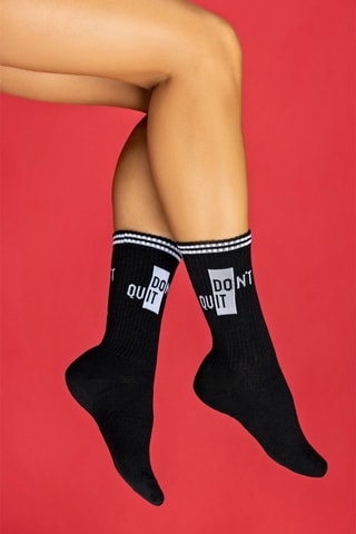2 pares de meias Tori - Preto e branco