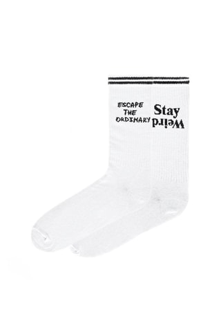 2 pares de meias Ryder - Branco e preto