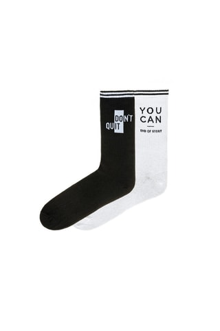 2 pares de meias - Preto
