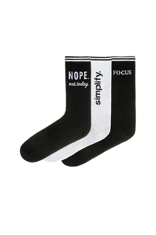 3 pares de meias - Branco