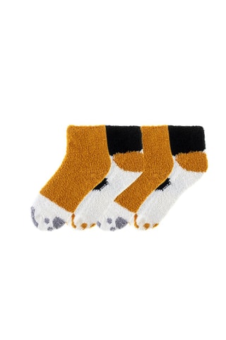 4 pares de meias - Laranja