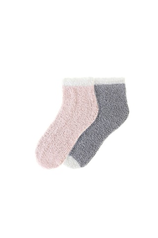 2 pares de meias - Rosa