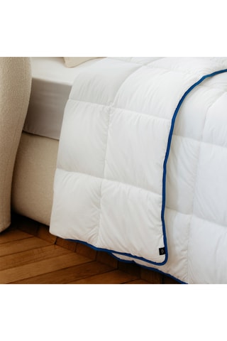 Edredão quente de inverno em percal de algodão 91 fios/cm² Cocoon - 400 g/m² - Branco