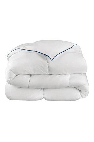 Edredão quente de inverno em percal de algodão 91 fios/cm² Cocoon - 400 g/m² - Branco