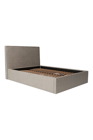 Cama com arrumação e cabeceira Emma - Bege
